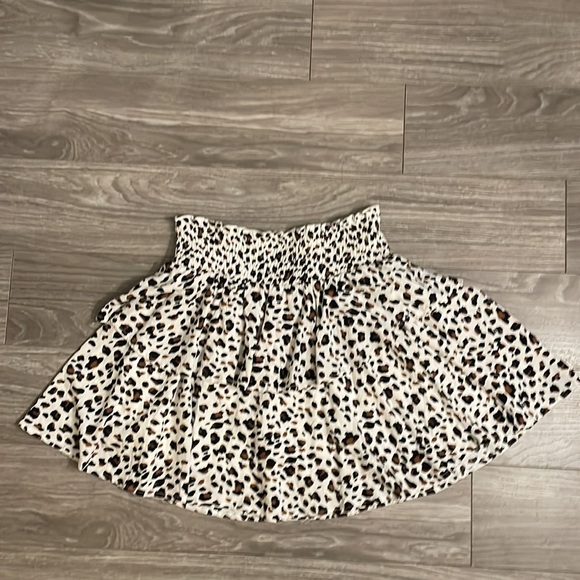 En Elly Leopard Cheetah Print Flowy Skirt Large - Picture 4 of 9